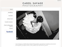 Tablet Screenshot of carolsavagephotography.com